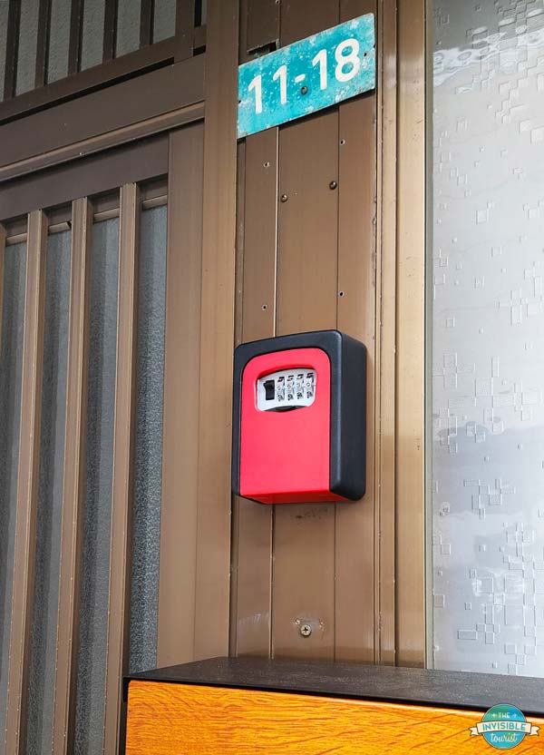 Combination Lock on an vacation rental in Onomichi, Japan