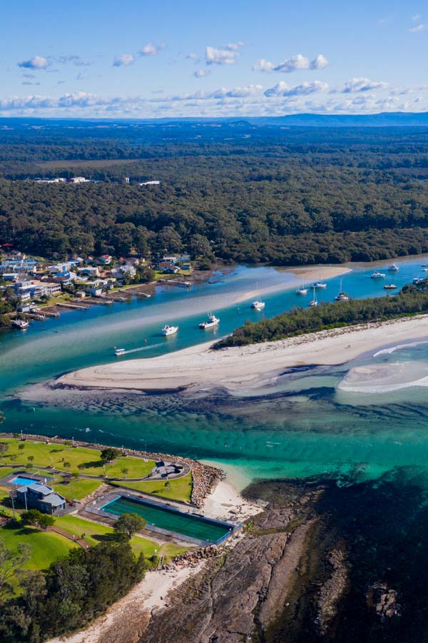 Huskisson Beach is one of the most popular beaches in Jervis Bay