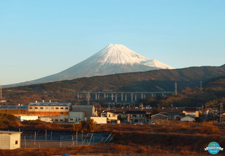 Mt Fuji during winter in Japan