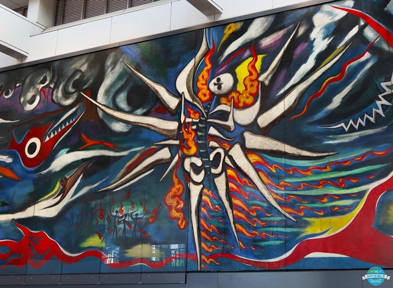 The Myth of Tomorrow Mural, Shibuya Station
