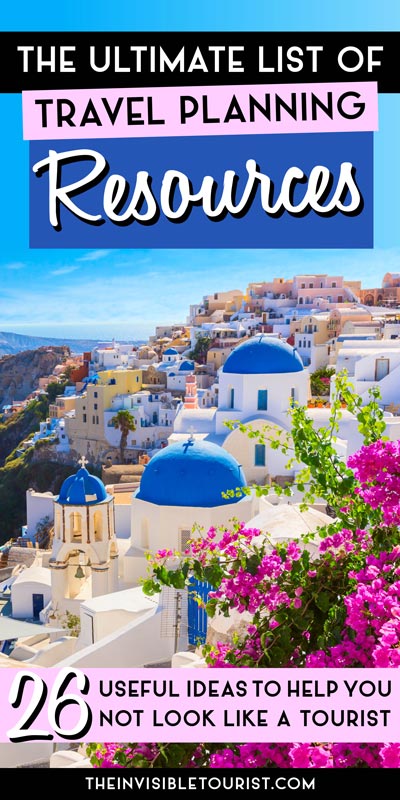 My Ultimate Mid Range Travel Resources to NOT Look Like a Tourist | The Invisible Tourist
