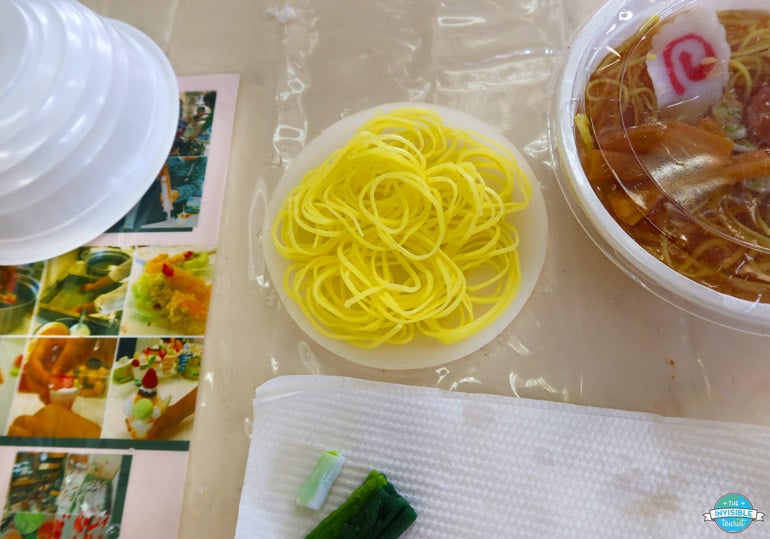 Wax Noodles in Japanese Replica Food