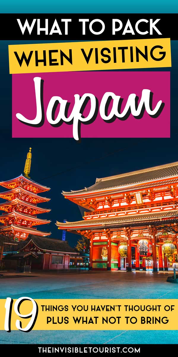 What to Pack for Japan? 19 Things You Haven't Thought Of | The Invisible Tourist